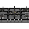 כיריים גז דגם P755CHERNE ברטזוני Bertazzoni – שחור מט, רוחב 75 ס"מ, 5 מבערים וטבעת ווק עוצמתית