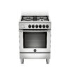 תנור משולב 60 ס”מ תוצרת BERTAZZONI דגם AM64C61CX – טורבו חזק, 4 מבערים עוצמתיים ו-9 תוכניות בישול