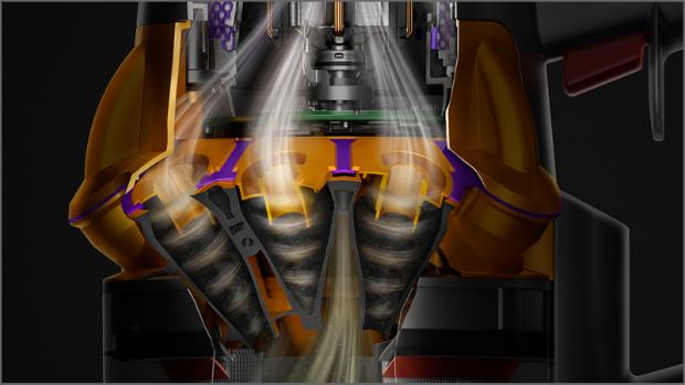 14 ציקלונים הפועלים במקביל בטכנולוגיית Radial Root Cyclone