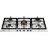 כיריים גז 90 ס"מ BERTAZZONI ברטזוני דגם P905CPRO – נירוסטה, ווק כפול מרכזי, 5 מבערים