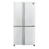 מקרר 4 דלתות מקפיא תחתון 611 ליטר נטו Sharp SJ-9270-W עם התקן שבת מובנה | גימור לבן