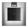 תנור בנוי 60 ס"מ פירוליטי דלת צד – צירים משמאל GAGGENAU גגנאו דגם BO471112 | סדרה 400 | 76 ליטר, 17 מצבי בישול, מחשב בשר ושיפוד | נירוסטה מאחורי זכוכית