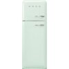 מקרר מקפיא עליון רטרו 294 ליטר SMEG סמג דגם FAB30LPG6 | 50's Retro Style | מדחס אינוורטר | ירוק פסטל | צירים משמאל