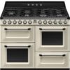 תנור משולב כיריים גז 110 ס"מ SMEG סמג דגם TR4110P1 | 3 תאי אפייה ו-7 מבערים | Victoria | שמנת