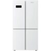 מקרר 4 דלתות 572 ליטר Blomberg KQD1623EGW כולל התקן שבת ומייצר קרח – גימור זכוכית לבנה
